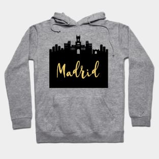 MADRID SPAIN DESIGNER SILHOUETTE SKYLINE ART Hoodie